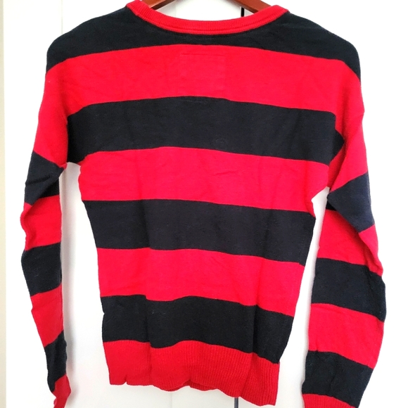 Hollister Sweater Rugby Stripes size M - Picture 4 of 6